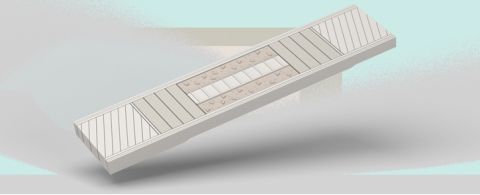 Brunex Confort HDF-Deck roh, Hartholz-Kanten, EI30