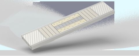 Brunex Confort ALU HDF-Deck roh mit Alu-Stabilisierungseinlage, EI30