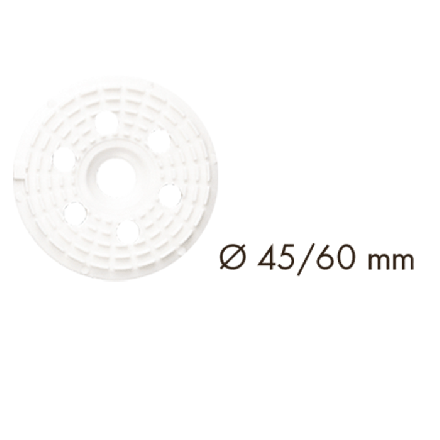 Kunststoffrondellen / Nylonrondellen, weiss MDB 60mm / 8.5 (100 Stk./Pk.)