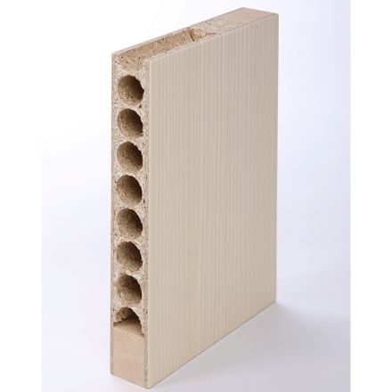 Herka RS-Türe Span-Deck Fichte 1A furniert, , Abachi-Kanten