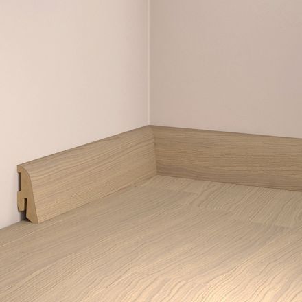Vivaparkett Sockelleisten Eiche weiss
