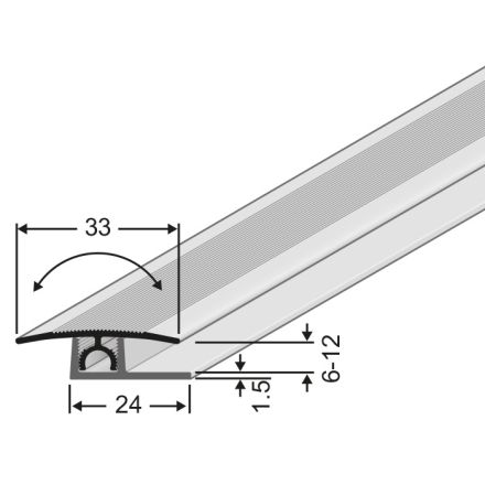 Übergangsprofil Silber SPS 400