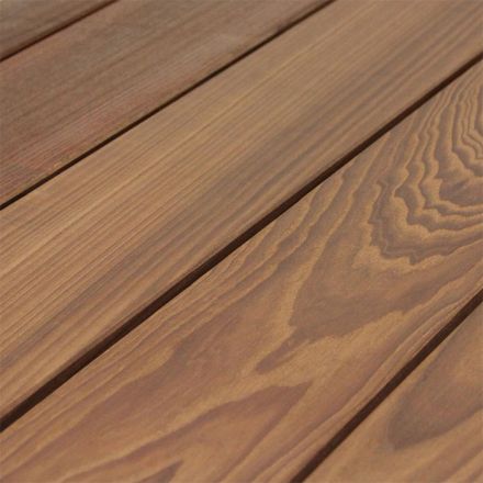 Thermoesche Terrassendiele, glatt gehobelt