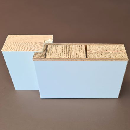 Herholz VS-Türe Decora Brillant weiss BAND LINKS Typ3, EI30 mit Klimadeck