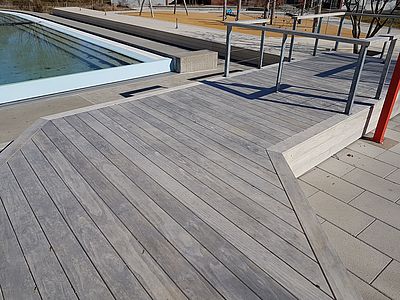 ACCOYA® Terrassendielen glatt gehobelt, geschliffen 